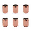 AcMax 6 Stück Becher Dosenform Kupferbecher gehämmert Cocktail Tasse AcMax 6 Stück Becher Dosenform Kupferbecher gehämmert Cocktail Tasse