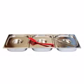 AcMax Panierschalen-Set GN 1/2 65mm tief mit Deckel, Kochpinzette und Wender