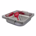 AcMax Panierschalen-Set XXL GN 2/3 65mm tief mit Kochpinzette und Wender