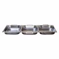 AcMax Panierschalen-Set XXL GN 2/3 65mm tief mit Kochpinzette und Wender