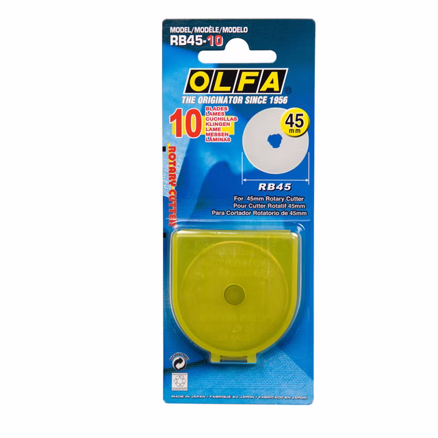Olfa 10 Ersatzklingen 45mm für OL-750 RB45-10 Olfa 10 Ersatzklingen 45mm für OL-750 RB45-10